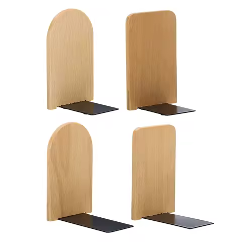 Serre-livres bois – lot de 4 pièces