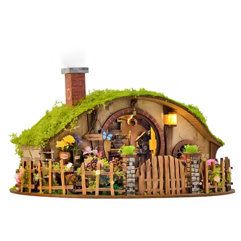 Kit maquette bois – serre-livres maison forêt